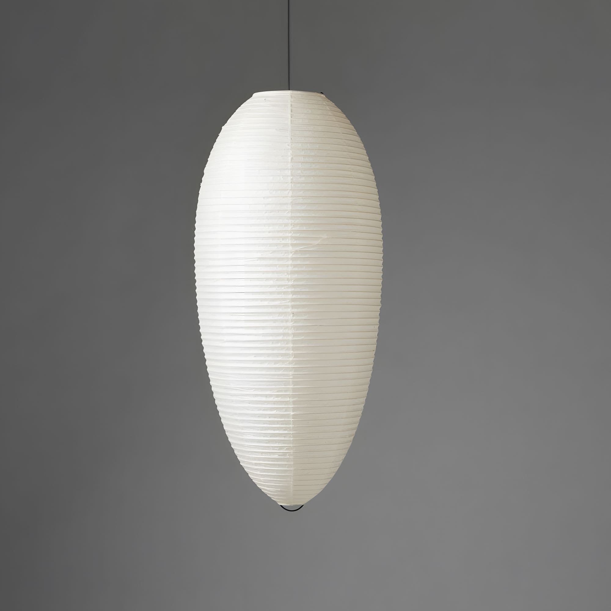 Washi Paper Pendant Lamp - Warm Chestnut Glow for Elegant Interiors