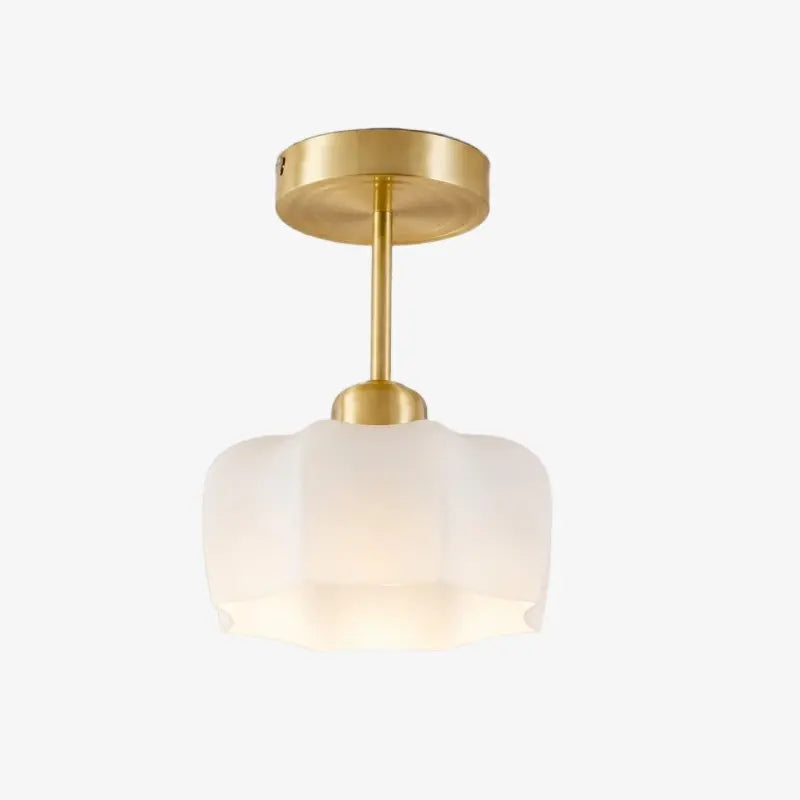 Style B extended brass ceiling light