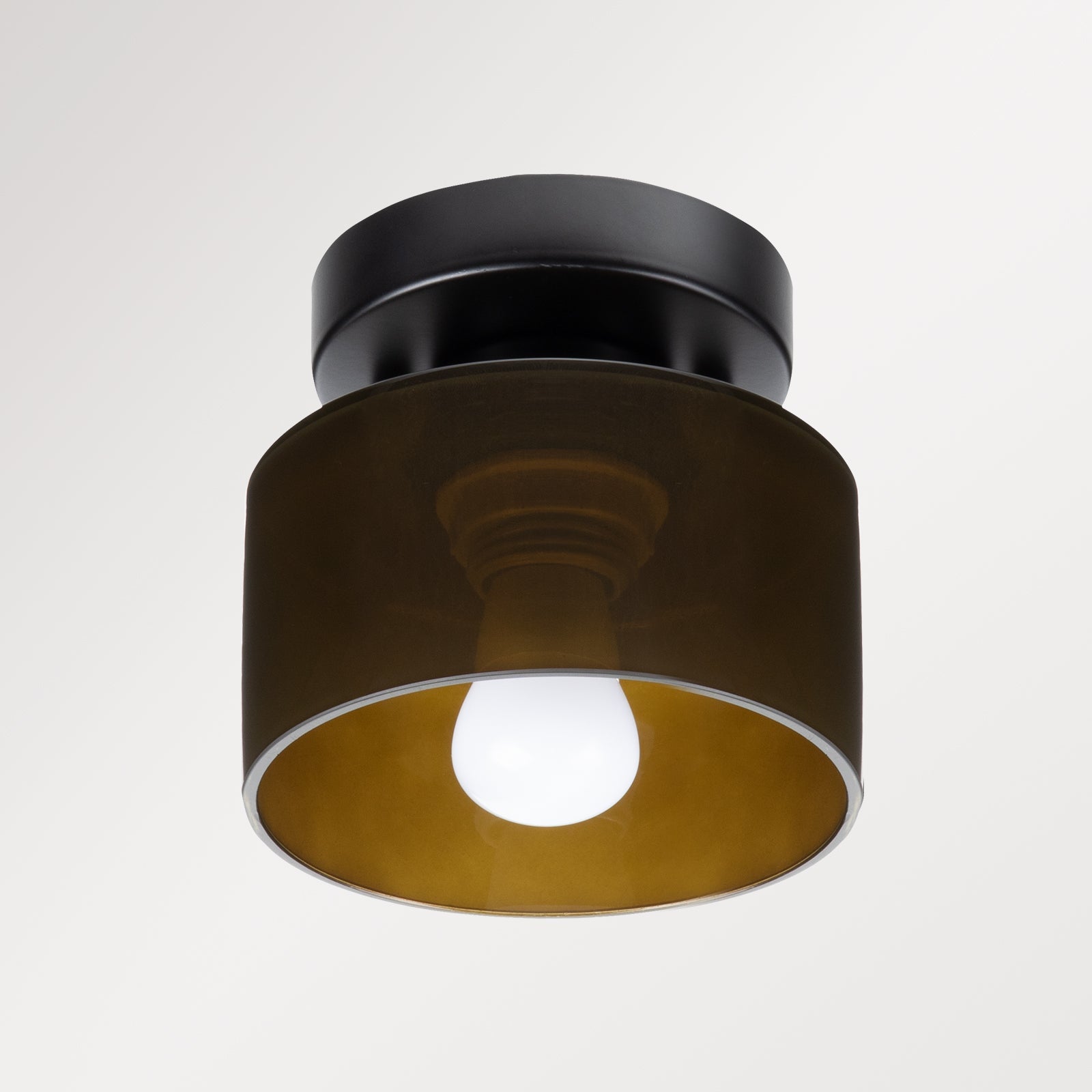 Bauhaus Glas Deckenleuchte - Minimalistische Mini Design Lampe für den Flur