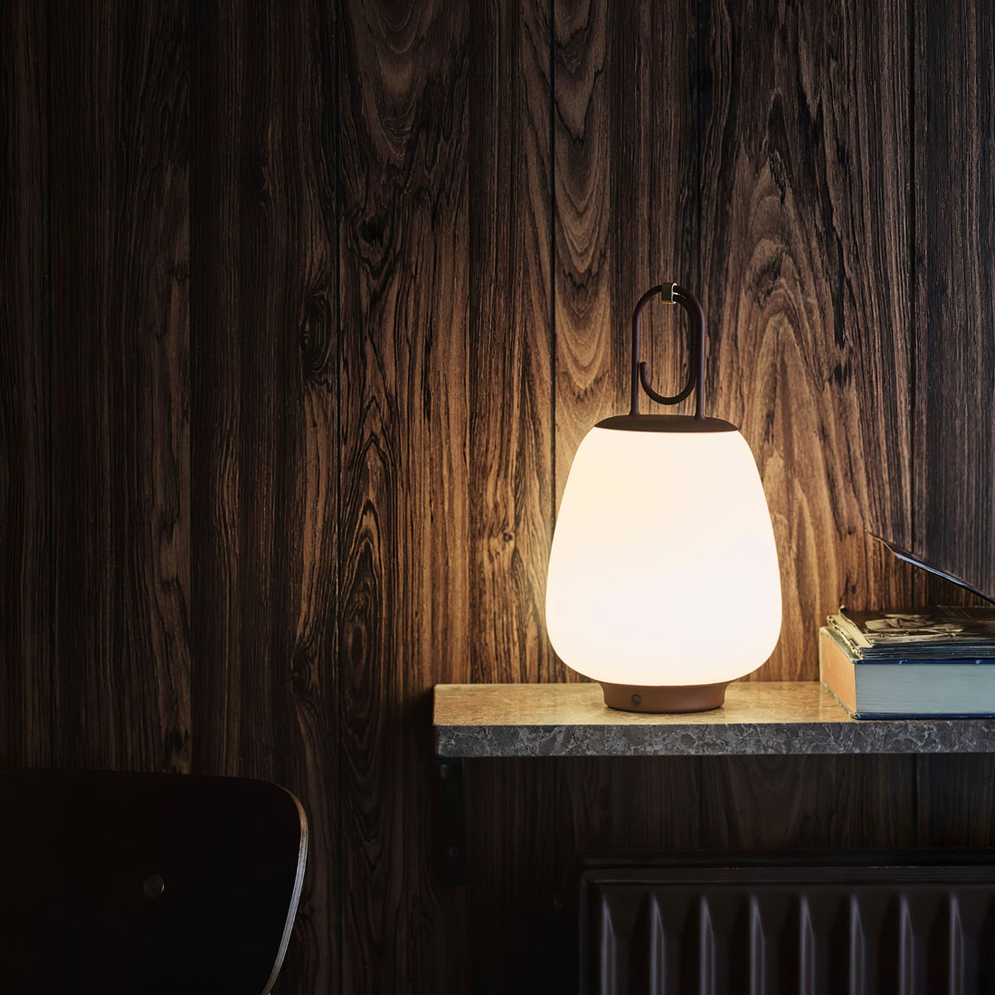 Lantern Table Lamp - USB Rechargeable Nordic Light for Indoor & Patio