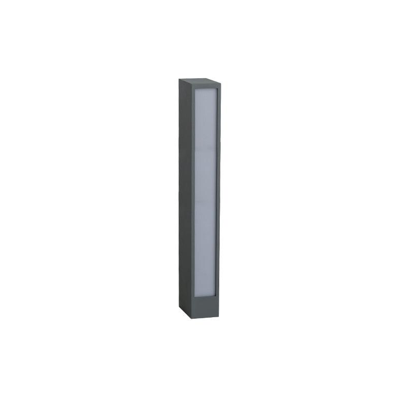 Aluminum Outdoor Post Lamp - Panel-Style Cast Lamp for Patio