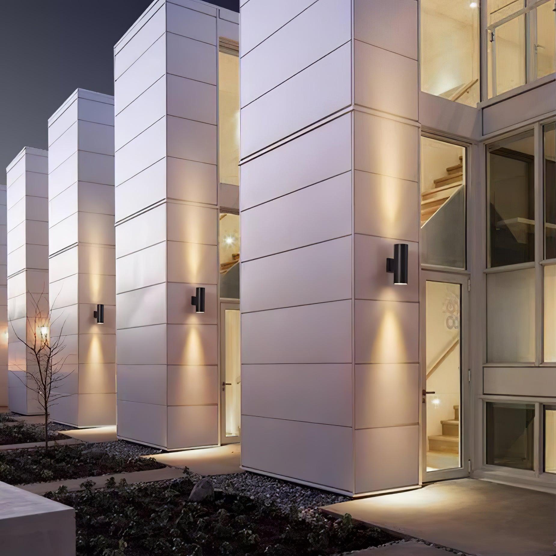 Cylindrical Outdoor Wall Light - Waterproof Modern Lamp for Garden