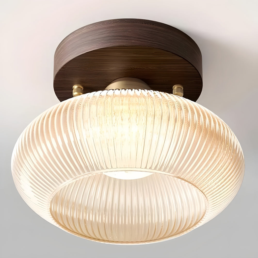 Soliro Modern Dome Glass Ceiling Light with Sleek Minimalist Form for Kitchens and Living Areas