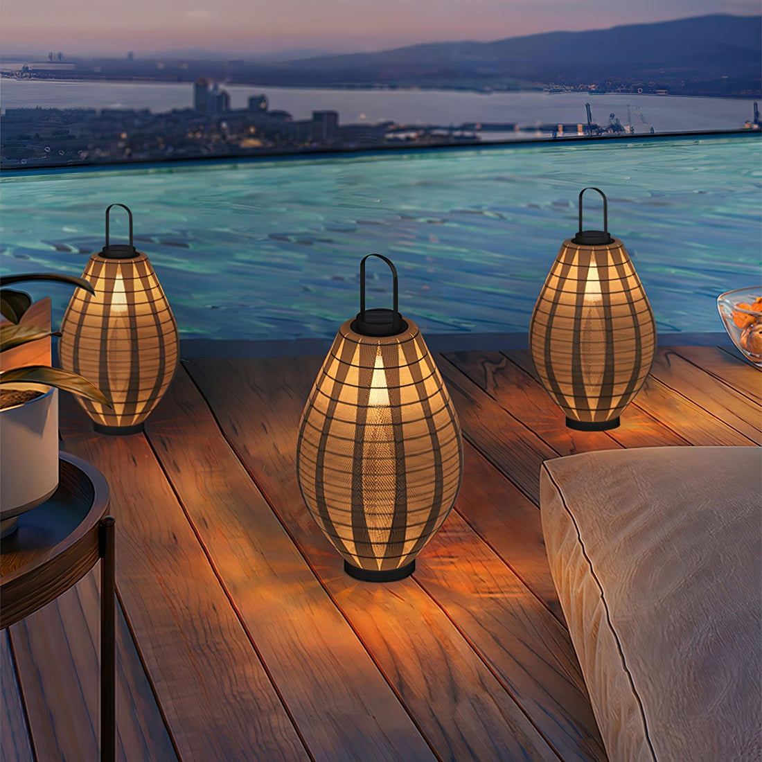 Mesh Beacon Outdoor Lamp - Waterproof Teardrop Stainless Steel Light