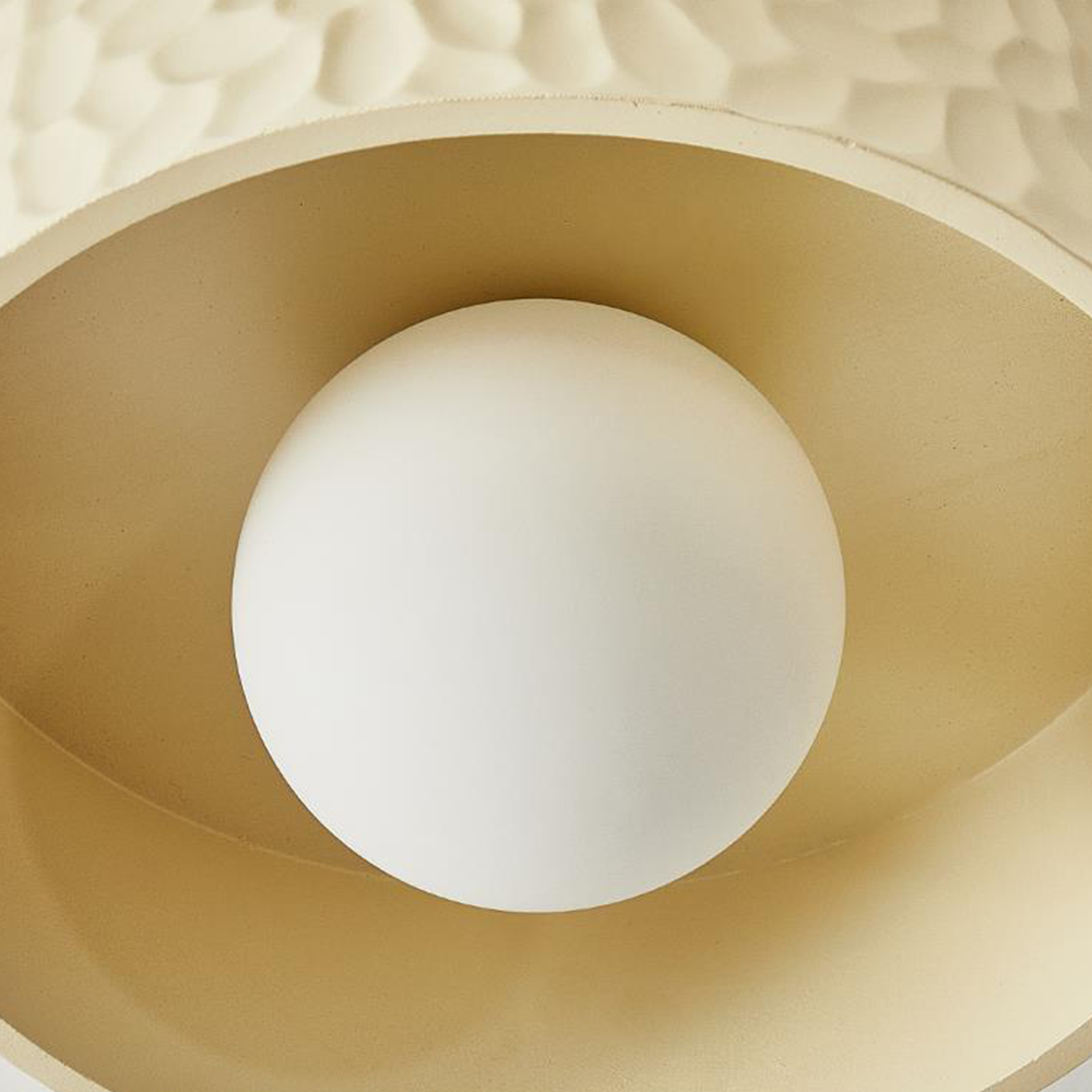 Wabi-Sabi-Deckenlampe – Runde Leuchte für das Wohnzimmer