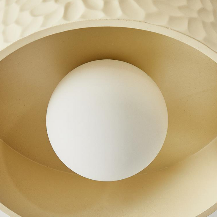 Wabi-Sabi-Deckenlampe – Runde Leuchte für das Wohnzimmer