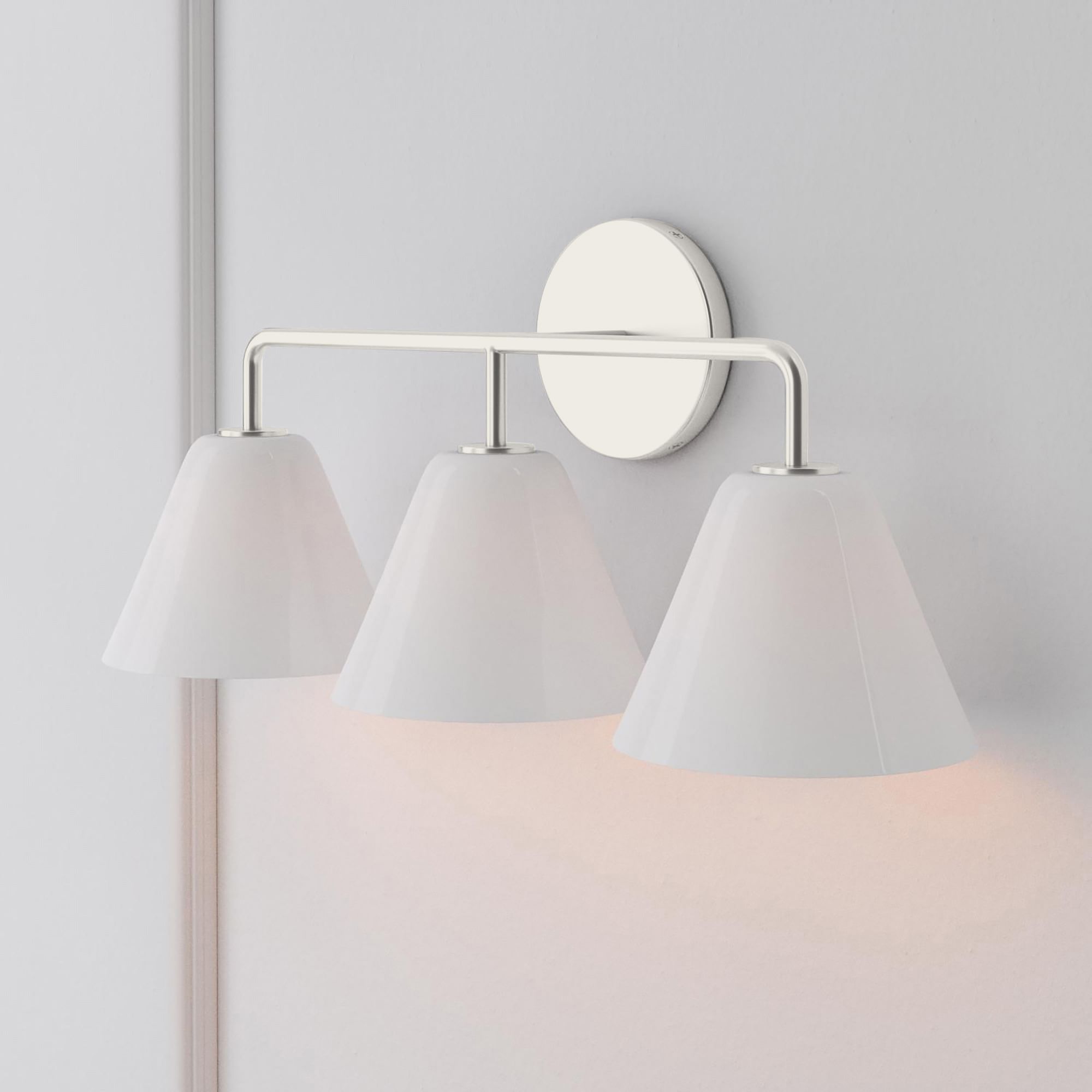 Conica Cone Wall Sconce - 1, 2, 3-Light Modern Glass Lighting