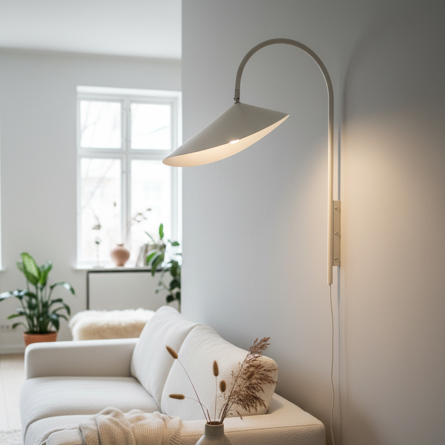 Swivora Adjustable Wall Light – Elegant Swivel Arm Contemporary Metal Lamp for Office and Kitchen N09