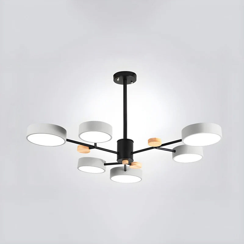 Moderner Acryl-Kronleuchter - Lampe mit mehreren Lampenköpfen für das Wohnzimmer