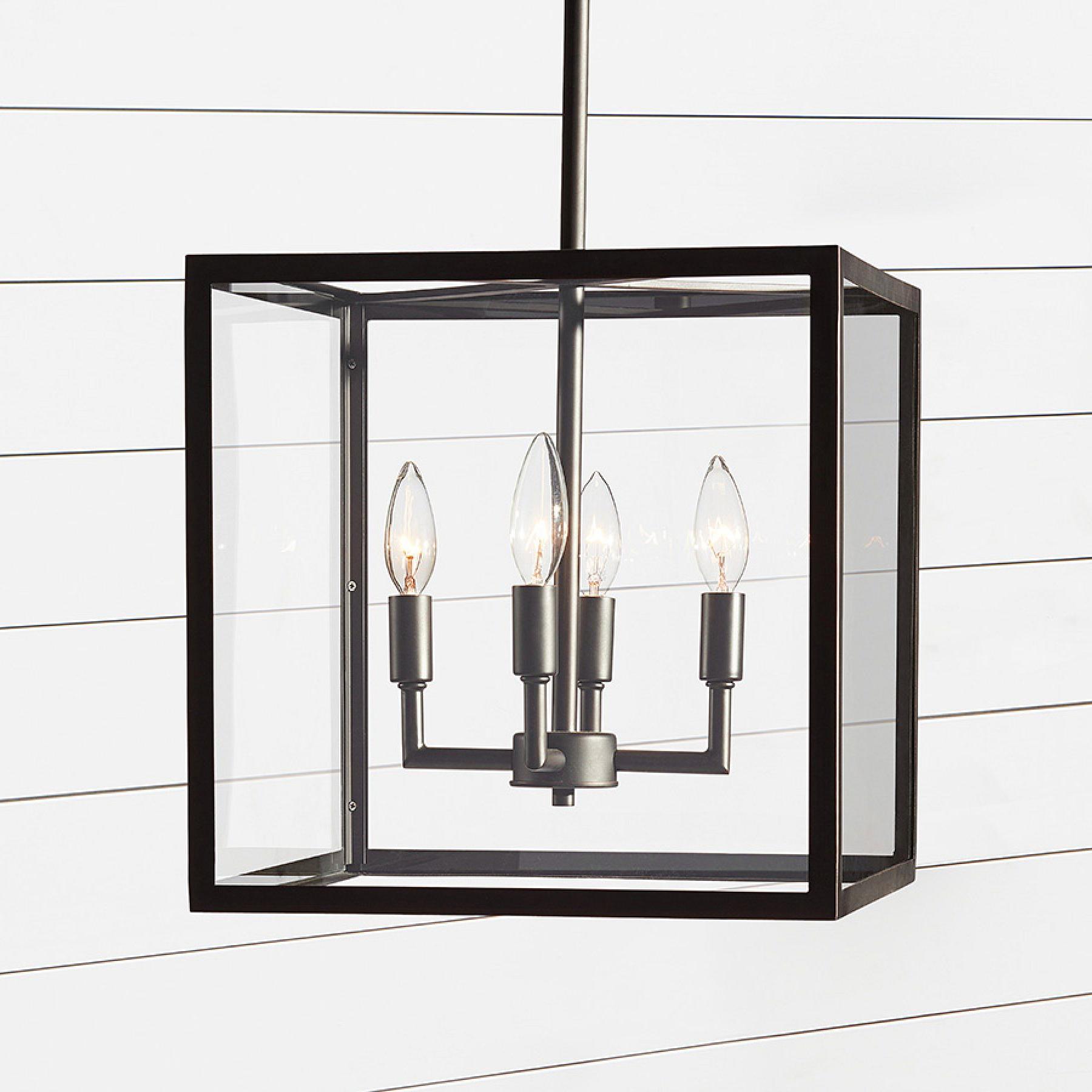 Ferrix Industial Iron Pendant Lamp - Glass Outdoor Lantern Lighting