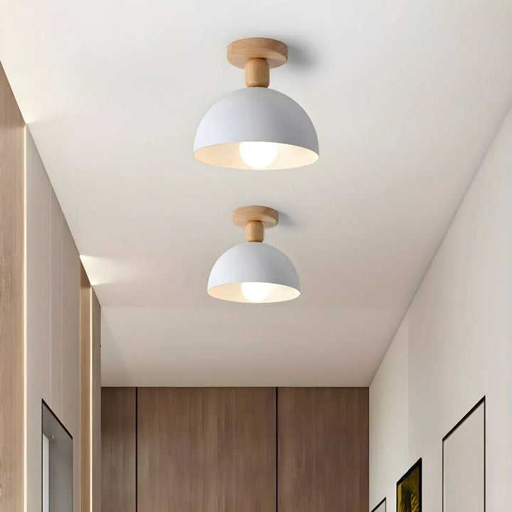 Modern Iron Ceiling Light - Round Fixture for Hallway