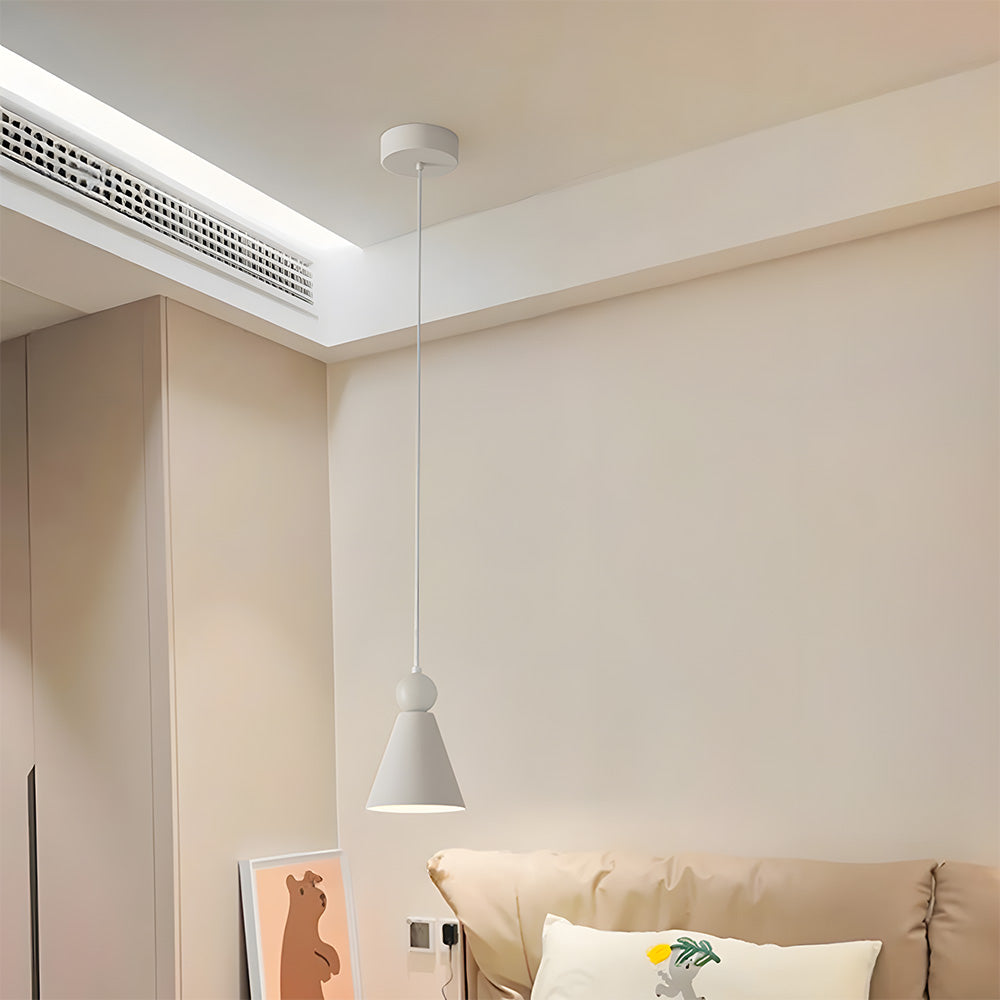 Iron Pendant Light - Compact Minimalist Living Room Lighting