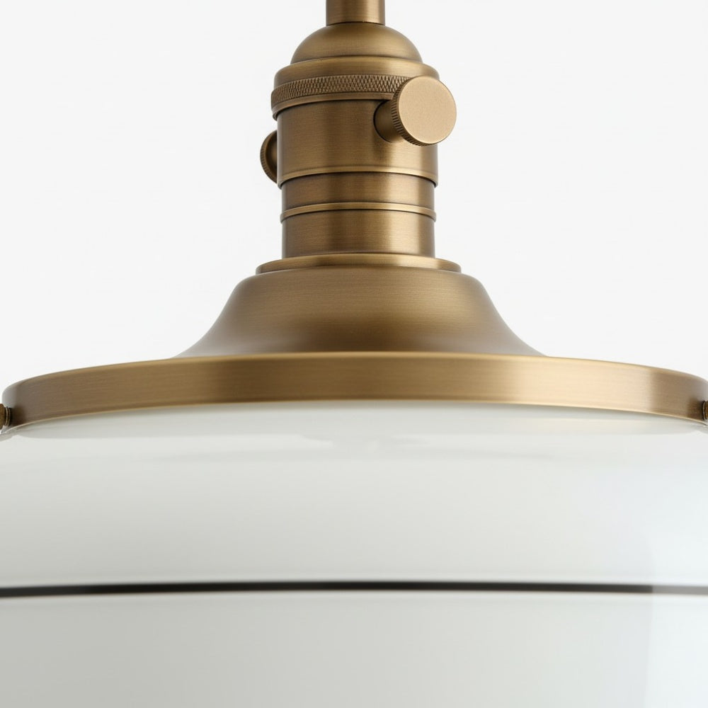 Nalaviro Modern Ceiling Light - Glass Shade for Living Room and Entryway