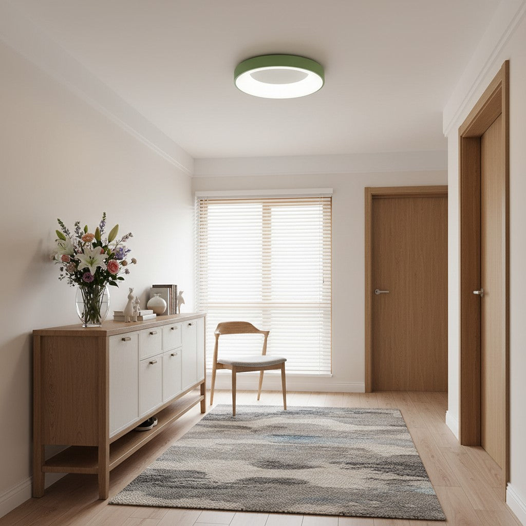 Lumiflexa Modern Round Ceiling Light Acrylic Shade for Bedroom and Hallways