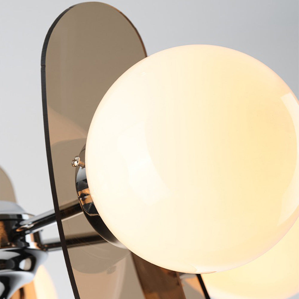 Art-Deco-Pendelleuchte – Blütenblatt-Acrylmaterial für Wohnzimmer