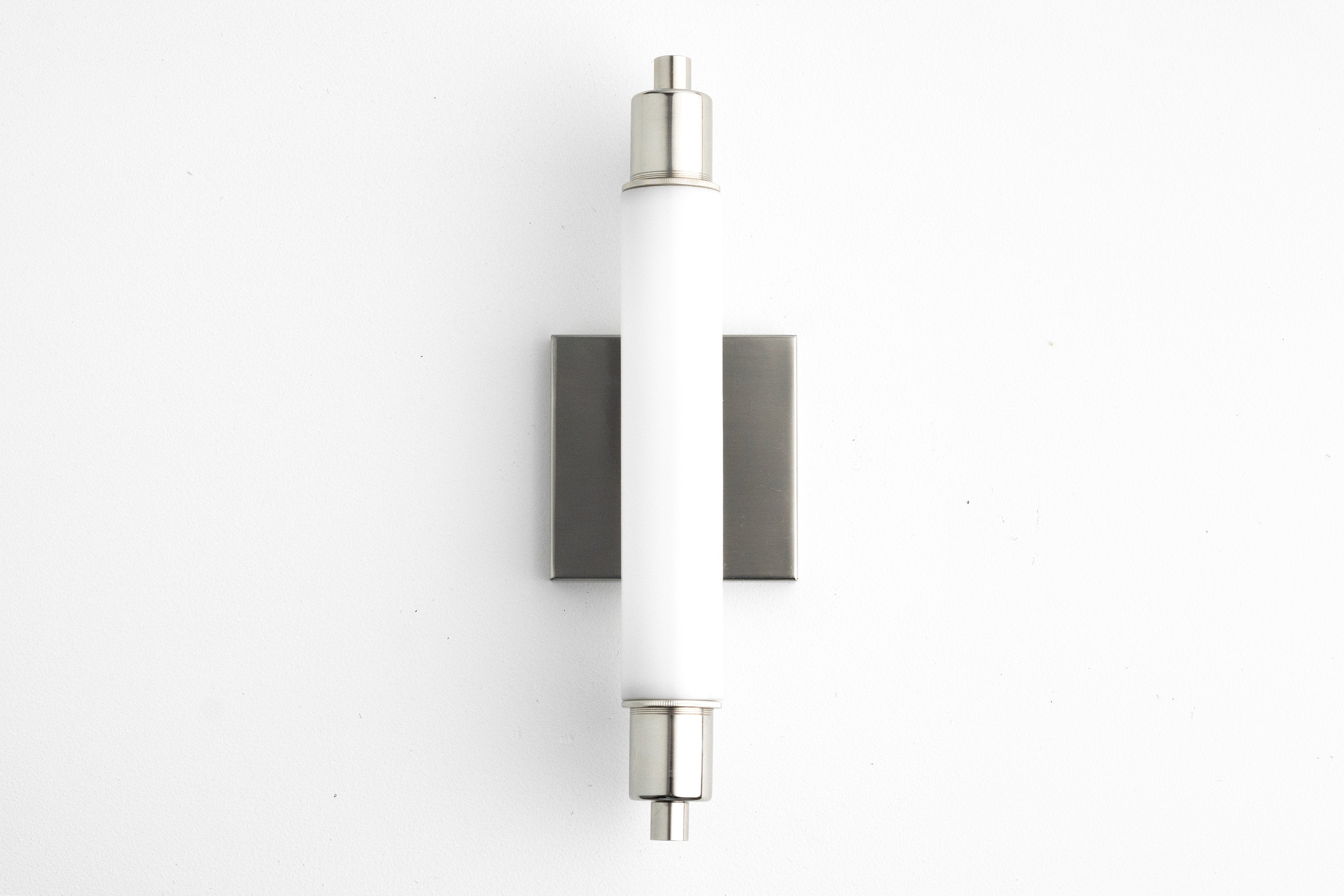 Ornato Luxe Modern Vanity Sconce - Art Deco Wall Light with Cylinder Shade