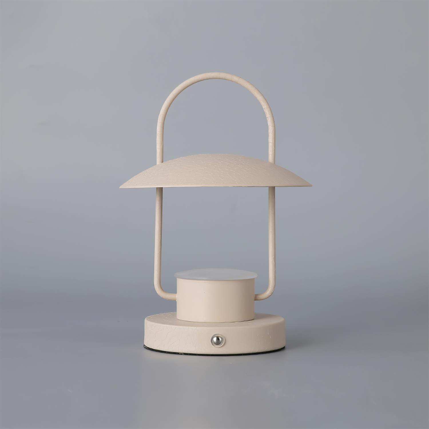 Tragbare Tischlampe – Metalllampe mit eingebautem Akku für das Wohnzimmer