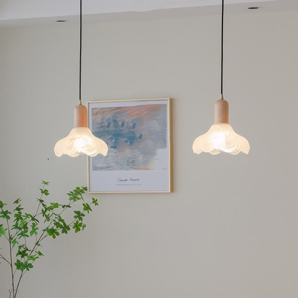 Retro Glass Pendant Light - Creative Bedroom Lighting Vintage