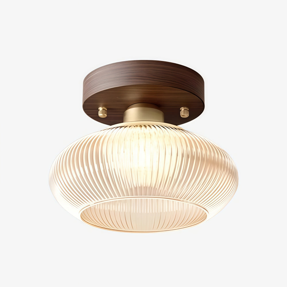 Soliro Modern Dome Glass Ceiling Light with Sleek Minimalist Form for Kitchens and Living Areas