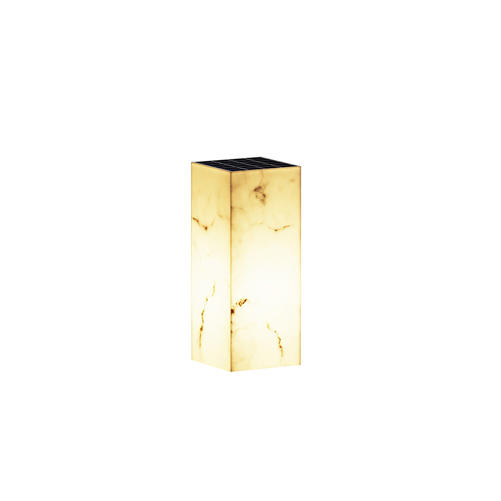 Imitation Marble Outdoor Light - Cube-Shaped Elegant Garden Patio Lamp