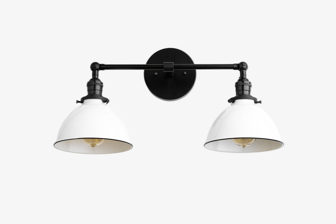 Conique Metal Industrial Vanity Light - Modern Bathroom Lighting Fixture
