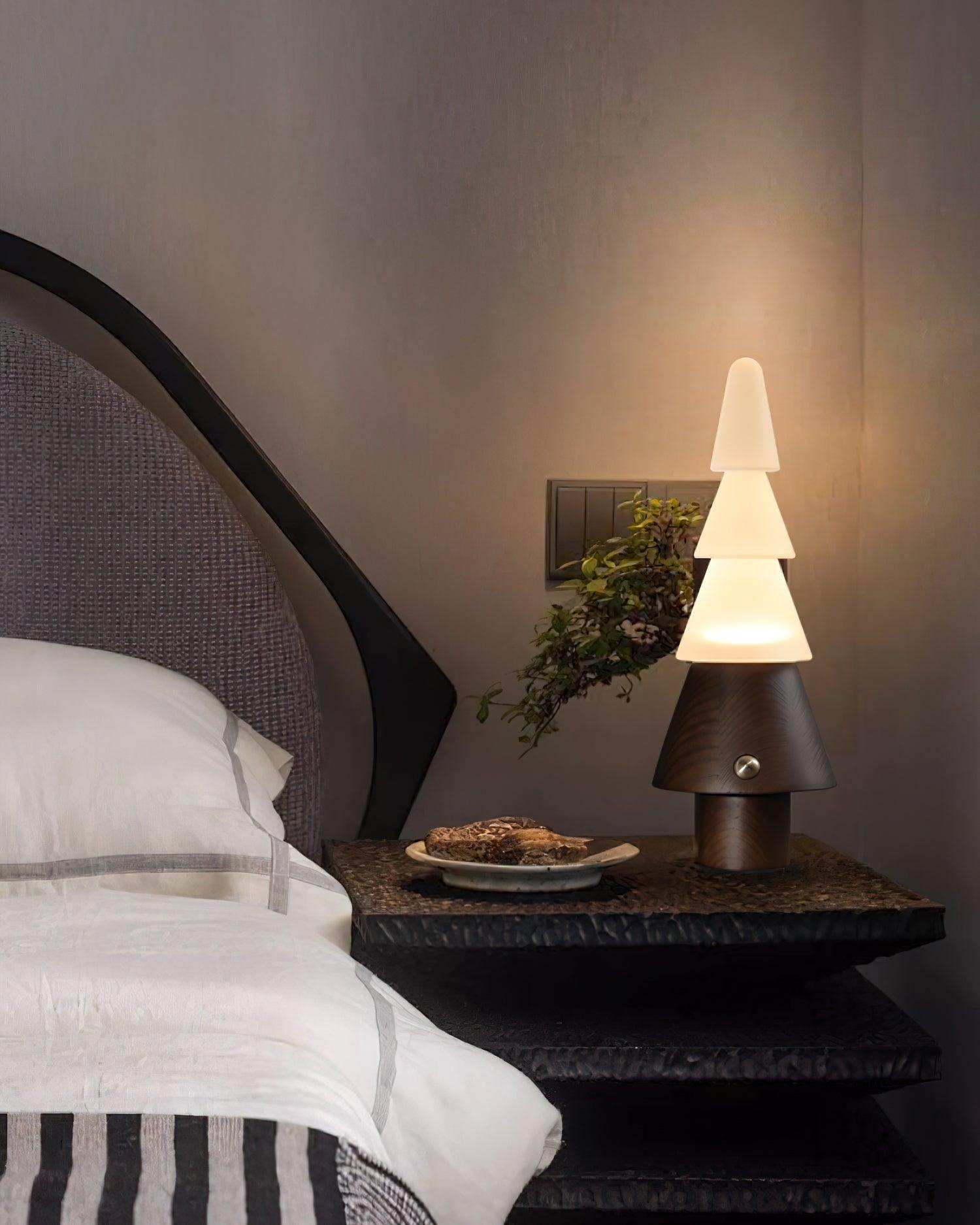 Tree Table Lamp - Built-in Battery Adjustable Night Light
