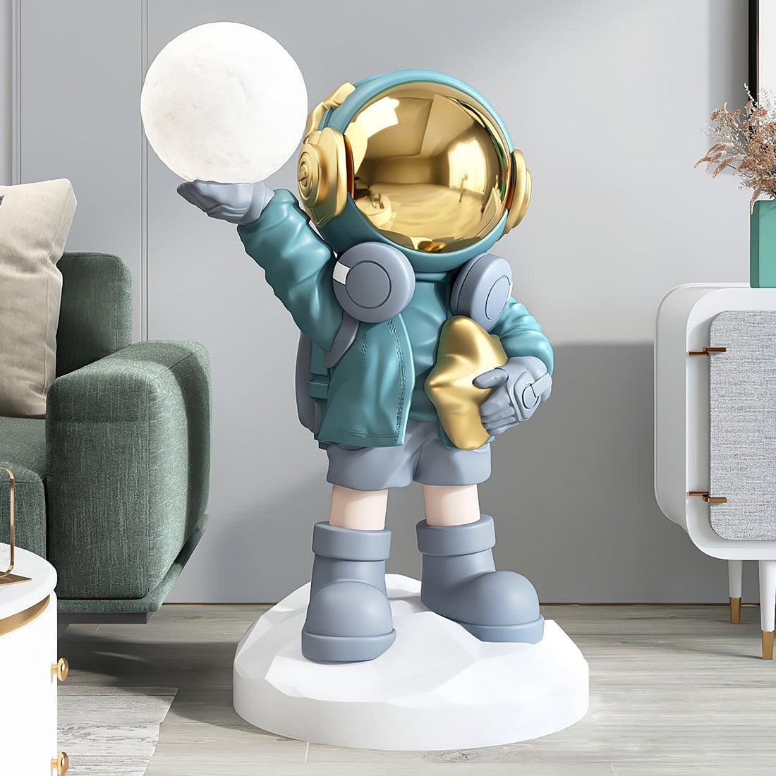 Stehlampe mit eingebautem Akku – Stehlampe ideal für Weltraum-Enthusiasten