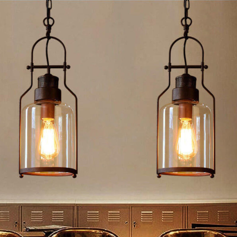 Antikes Eisen im Vintage-Industriestil Pendelleuchte