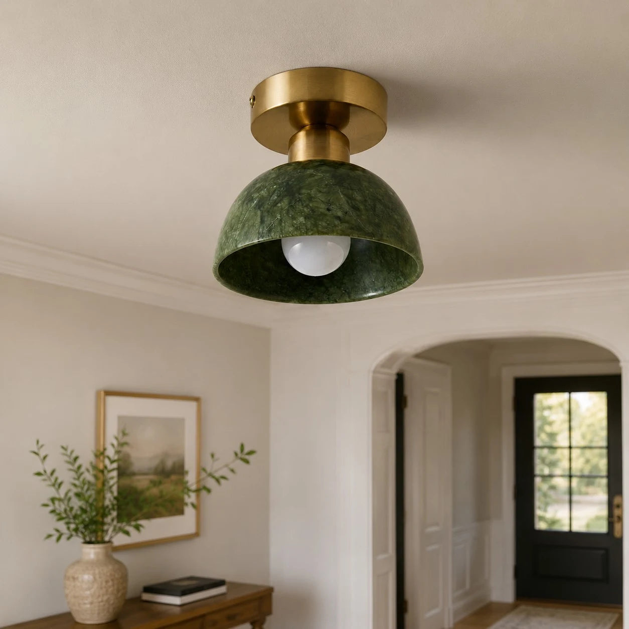 Installed single dome in hallway