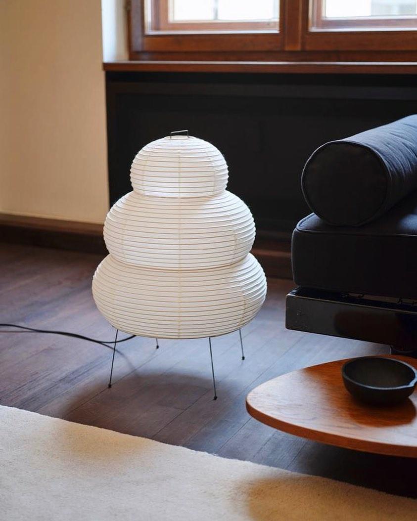 Japanisch inspirierte Papiertischlampe – Maulbeerpapierlampe fürs Schlafzimmer