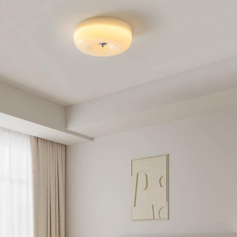 Milchglas Vintage Art Deco Deckenleuchte
