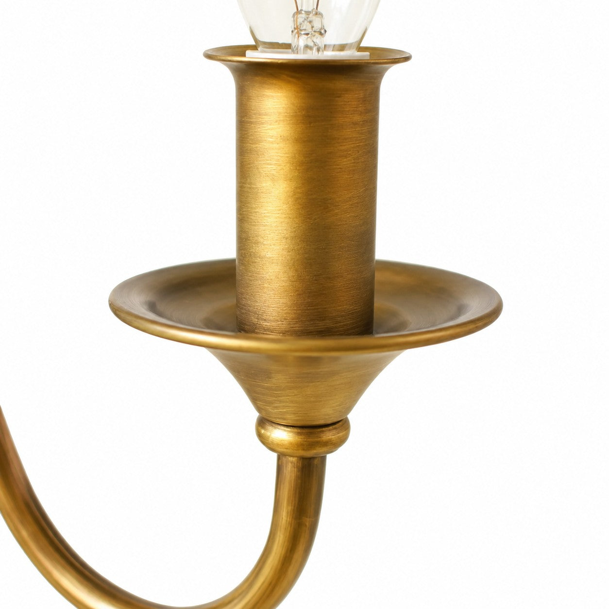 French Six-Light Candle Chandelier with Crystal Draping