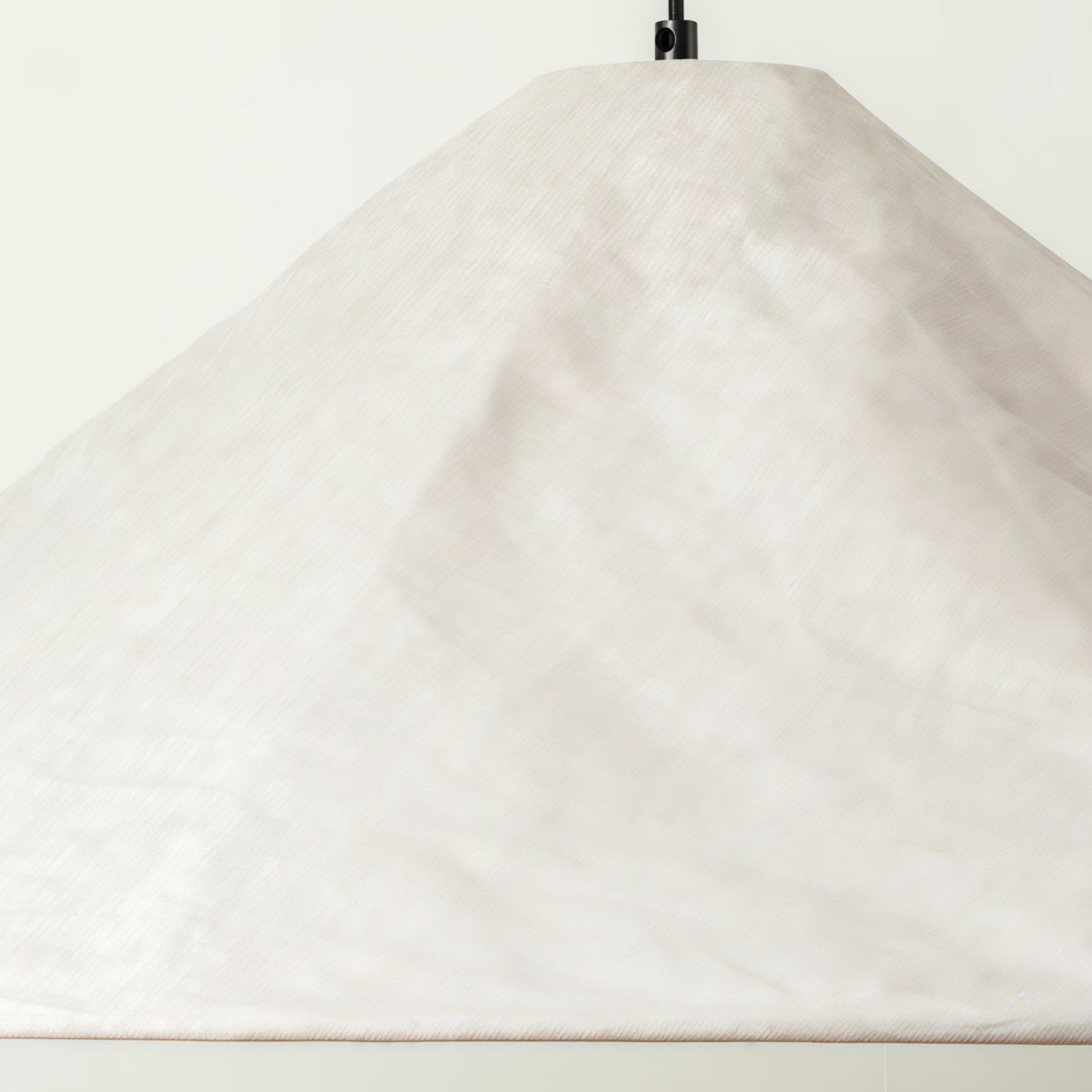 Zalen Textured Pleated Linen Pendant Lamp - Neutral Fabric Style Pendant Lamp for Bedroom & Living Room