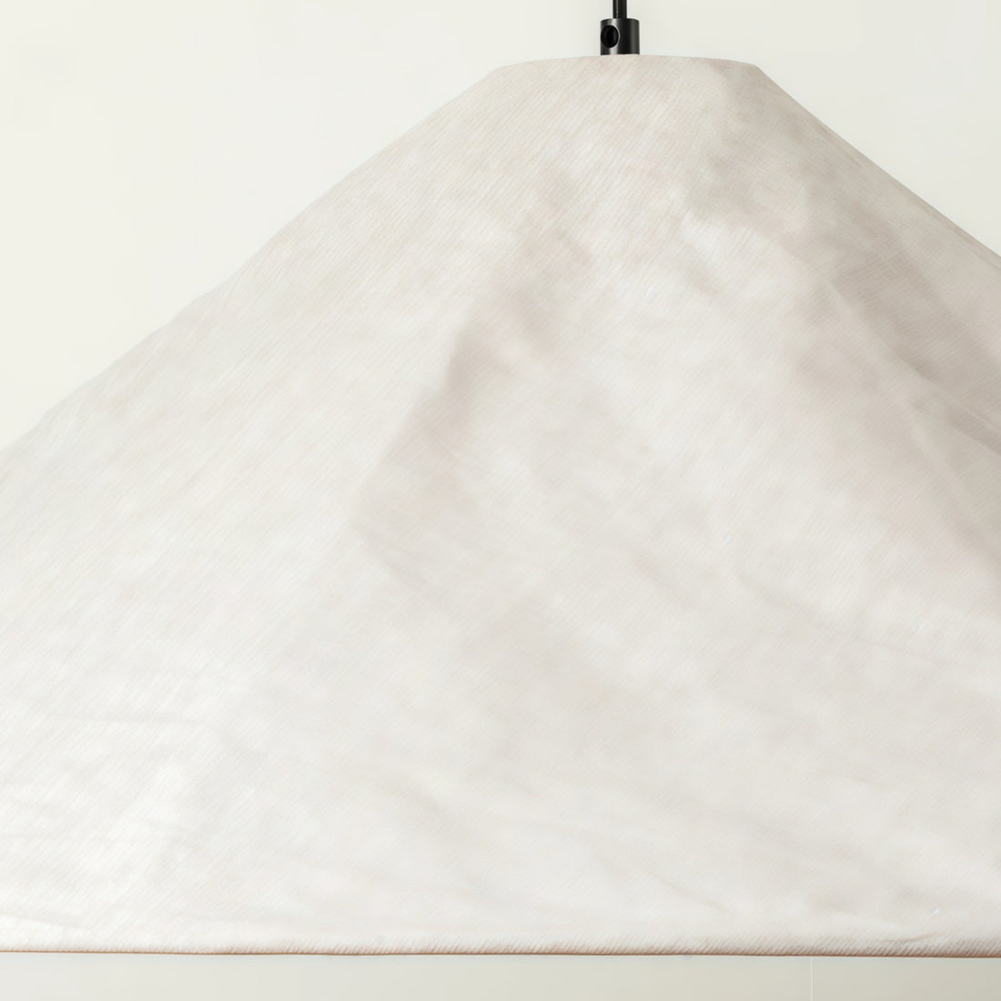 Zalen Textured Pleated Linen Pendant Lamp - Neutral Fabric Style Pendant Lamp for Bedroom & Living Room