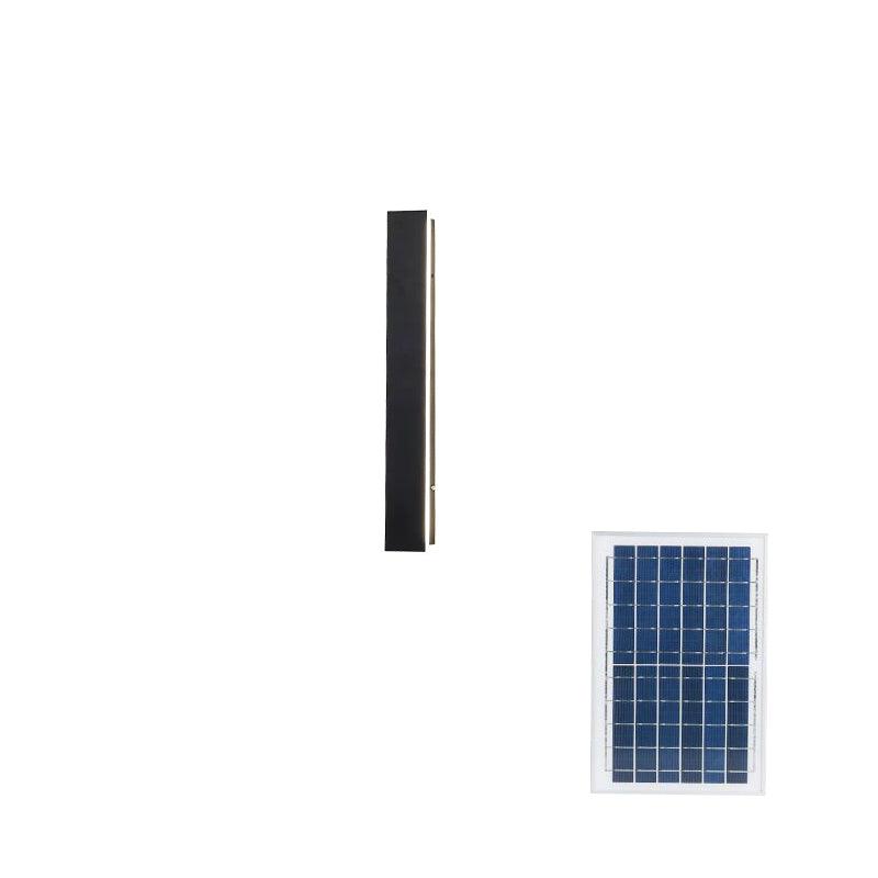 Long Strip Solar Outdoor Wall Sconce - LED Light for Front Porch