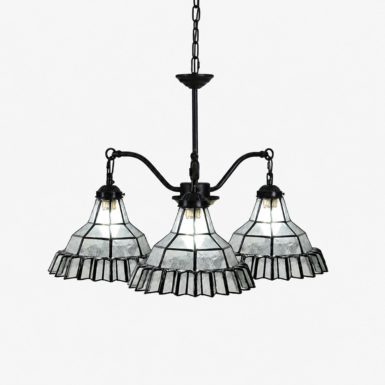 Vintage Stained Glass Pendant Light 1