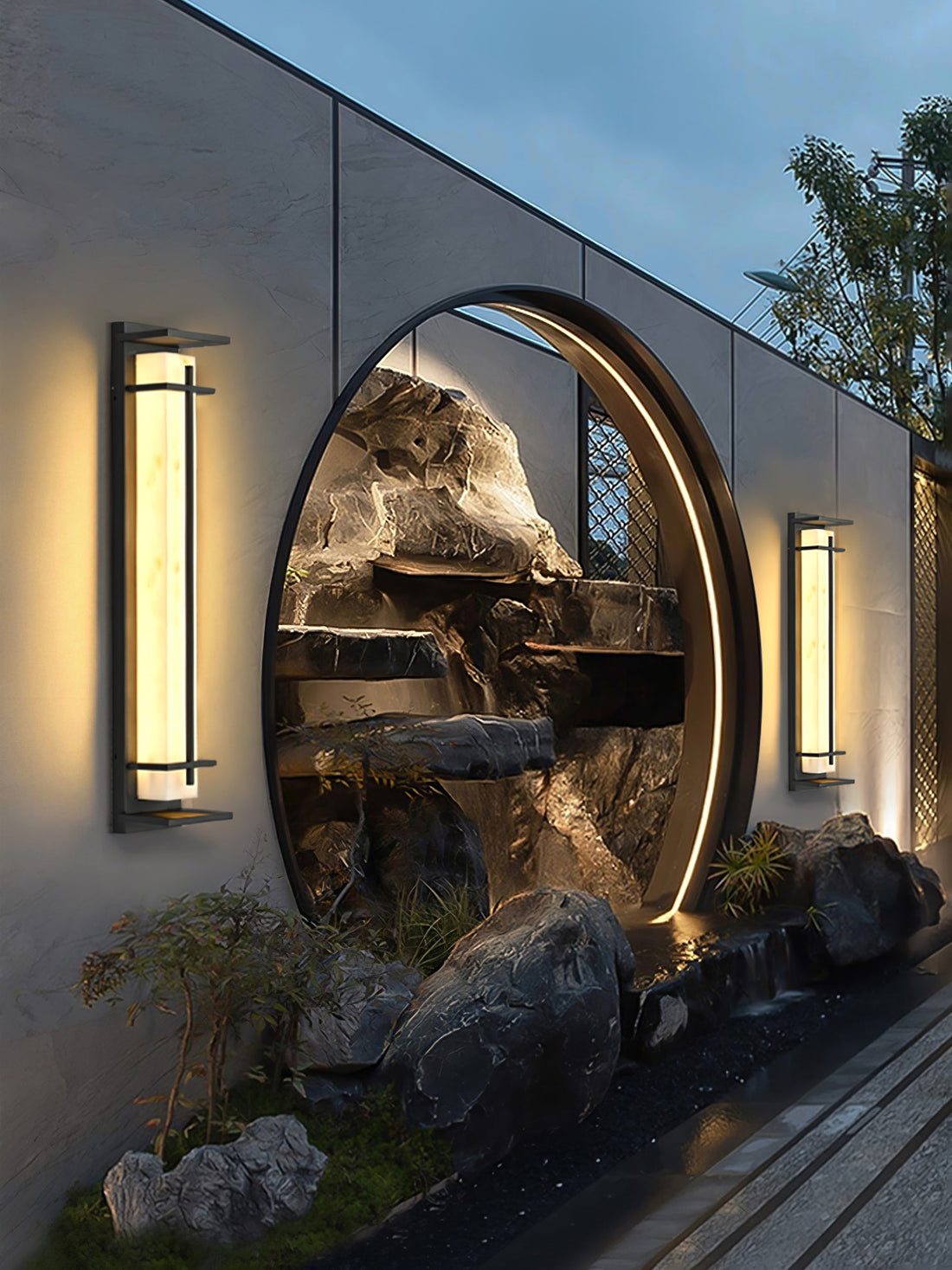 Quadratische Außenwandleuchte - Wasserdichte LED-Lampe für Garten &amp; Terrasse