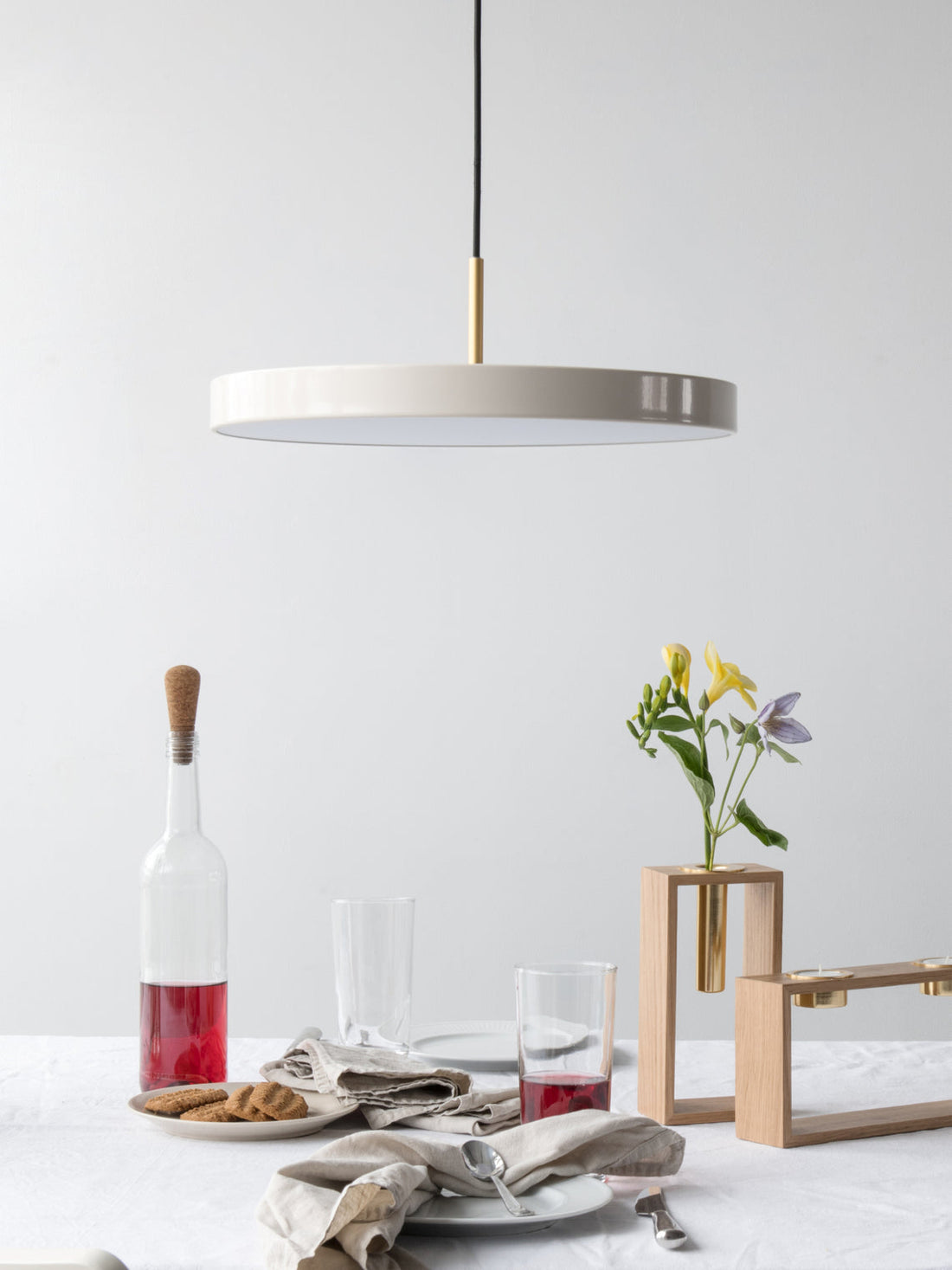 Asteria Minimalist Metal and Acrylic LED Pendant Light