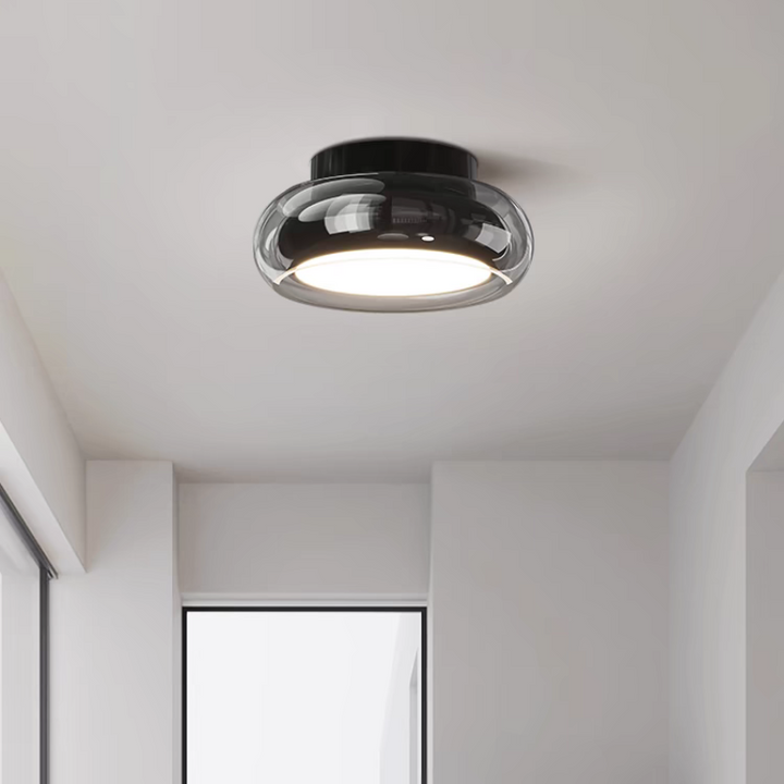 Modern Glass Ceiling Light - Elevate Ambiance Fixture for Living Room