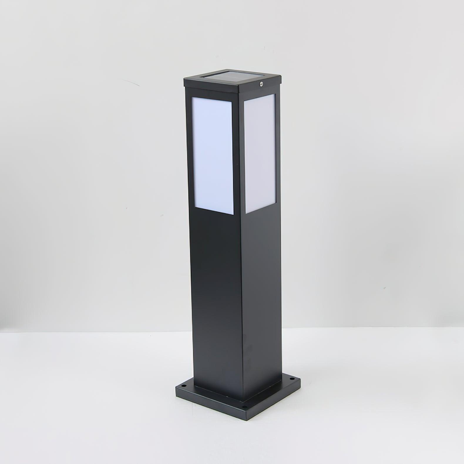 Moderne Pollerleuchte - Solar-Außenlampe aus Aluminiumdruckguss