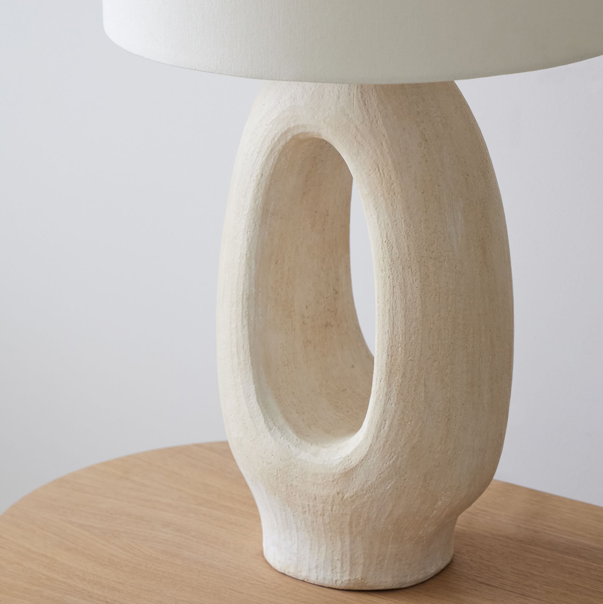 Ceruna Table Lamp with Ceramic Body and Textured Finish for Bedroom or Living Room