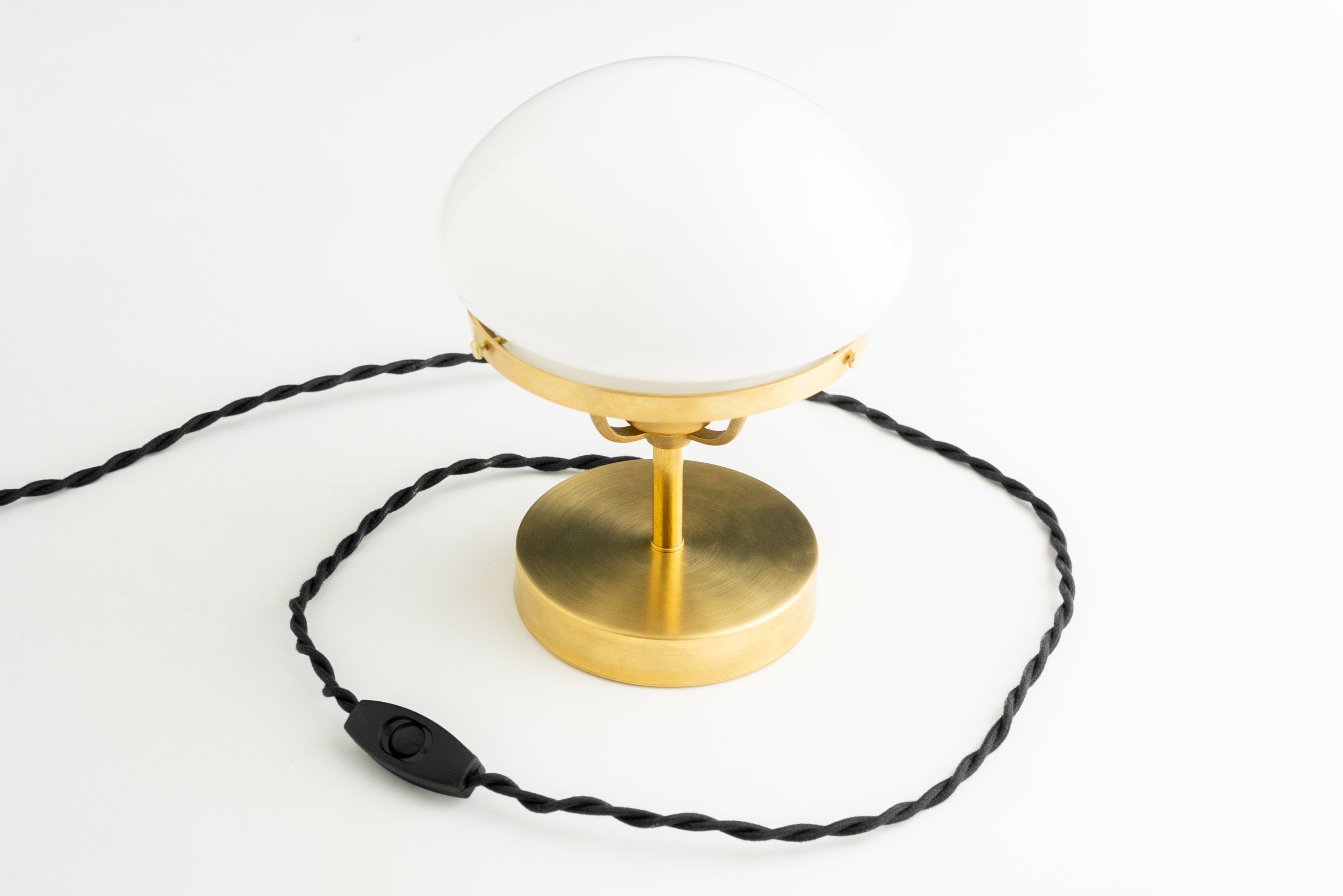Ornato Luxe Modern Brass or Black Table Lamp - Convertible Table Light Fixture