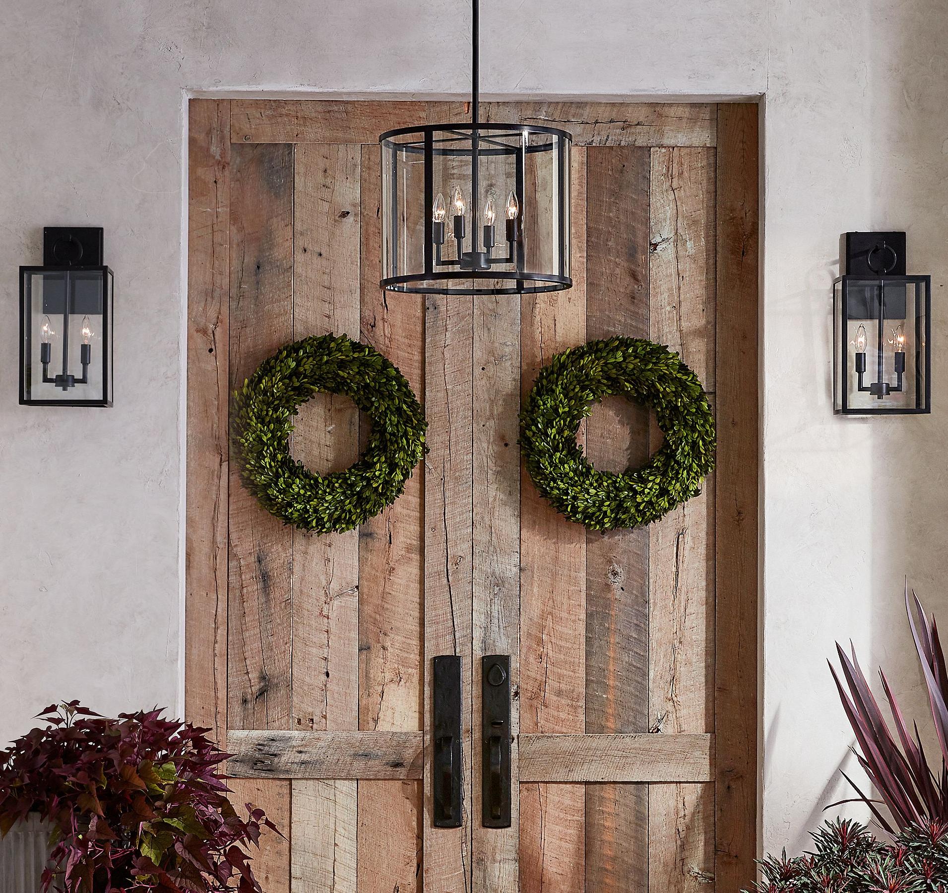 Ferrix Industial Iron Pendant Lamp - Glass Outdoor Lantern Lighting