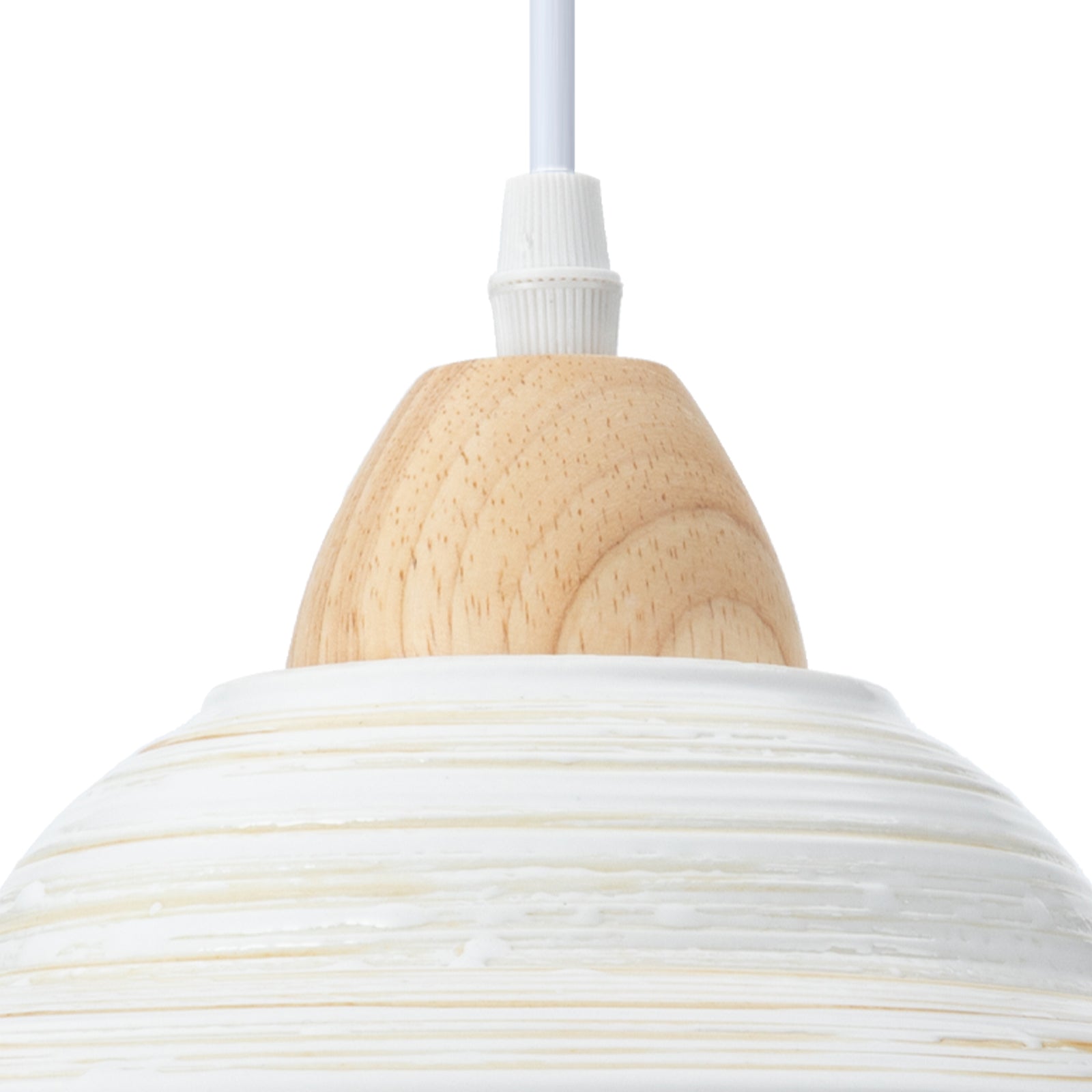 White Ceramic Pendant Light - Creative Milky Hat Design for Interiors
