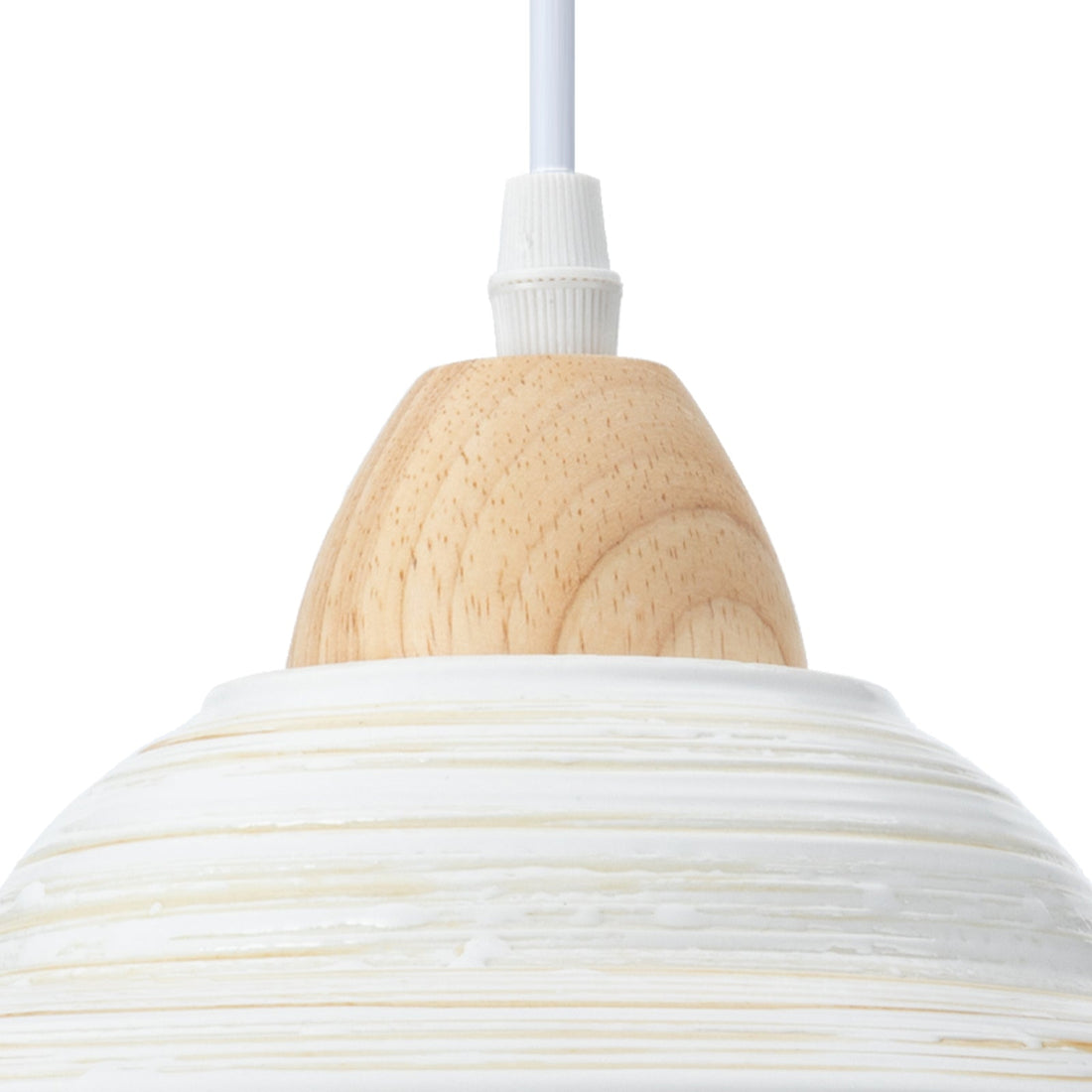 White Ceramic Pendant Light - Creative Milky Hat Design for Interiors