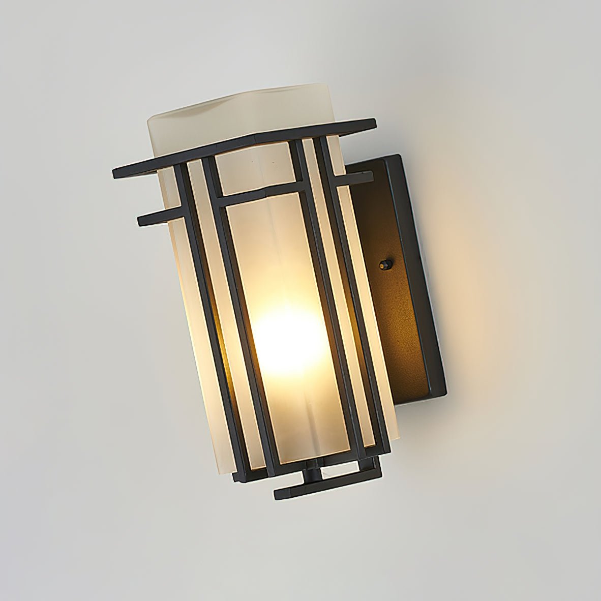 Outdoor Wall Lamp - Retro Iron Sconce for Front & Back Door Lighting