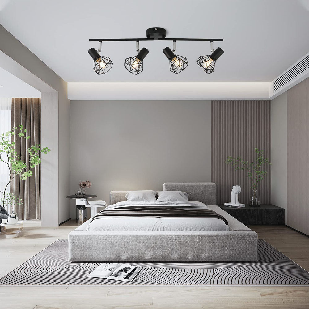 Iron Track Lighting - Modern Adjustable Living Room Light