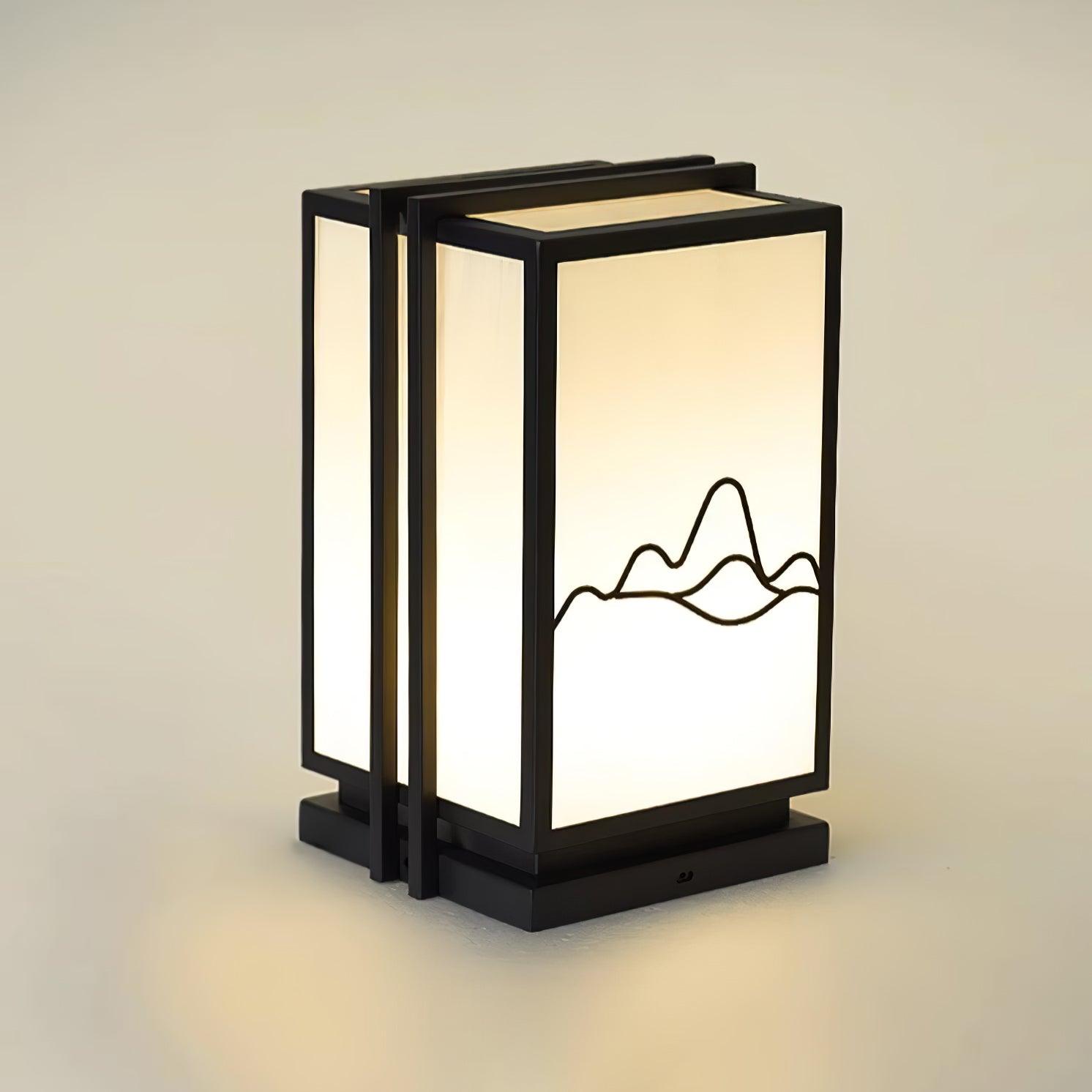 Mountain Outdoor Post Light - Minimalistische Lampe aus Edelstahl und Acryl