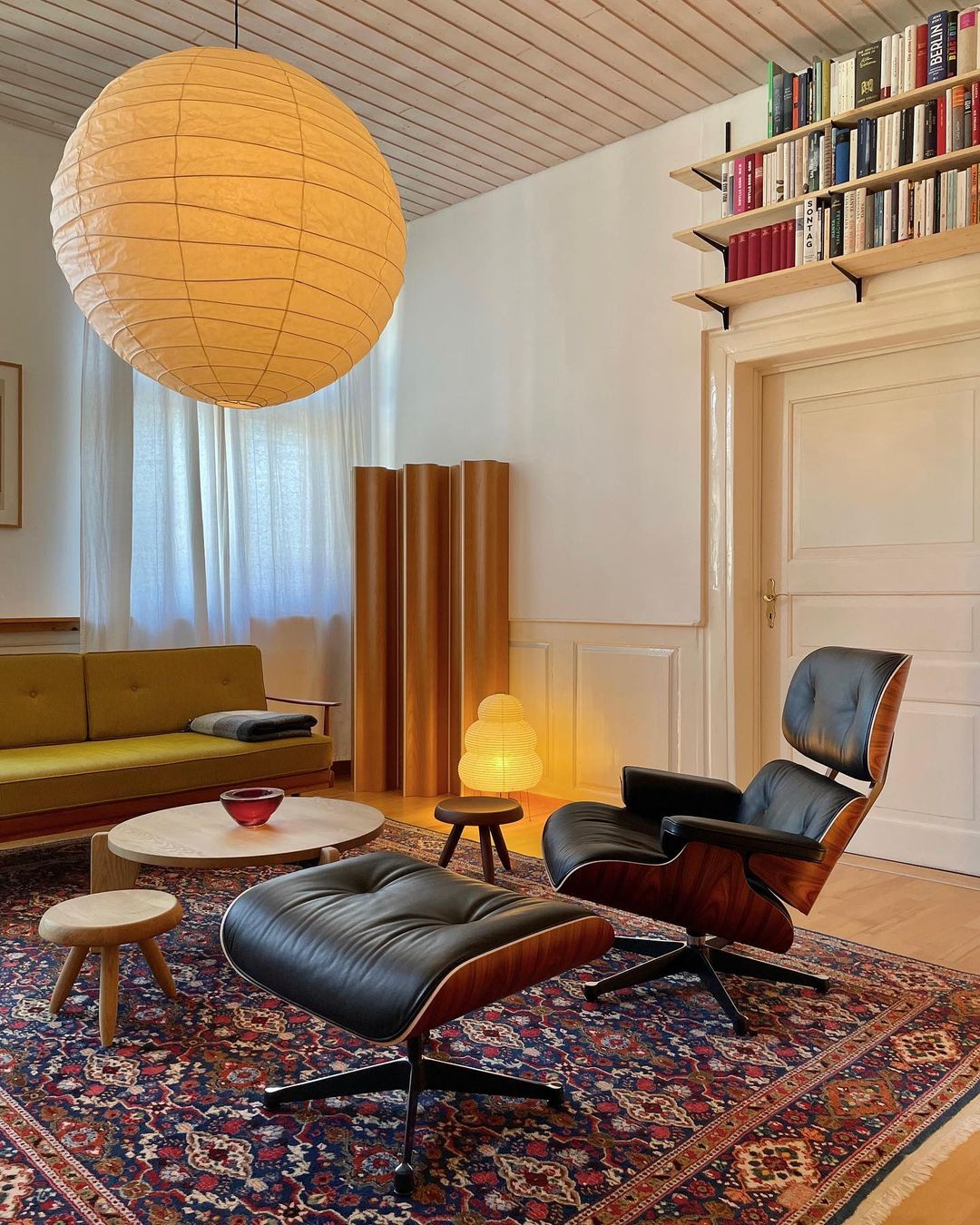 White Washi Paper Plug-In Pendant