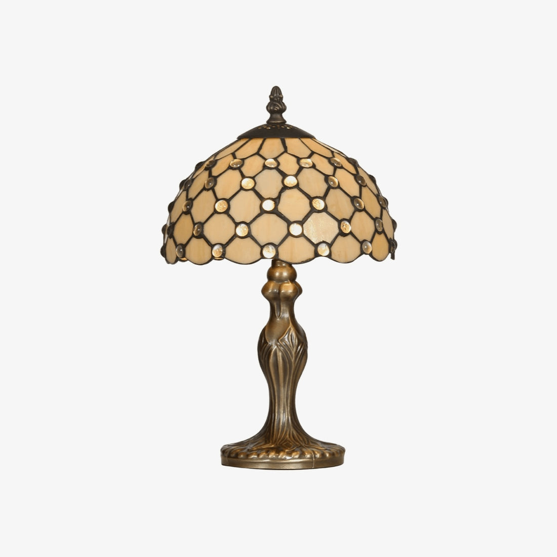 TF Harken Decorative Jewel Table Lamp - Stunning Glass Design Perfect for Bedroom or Living Room